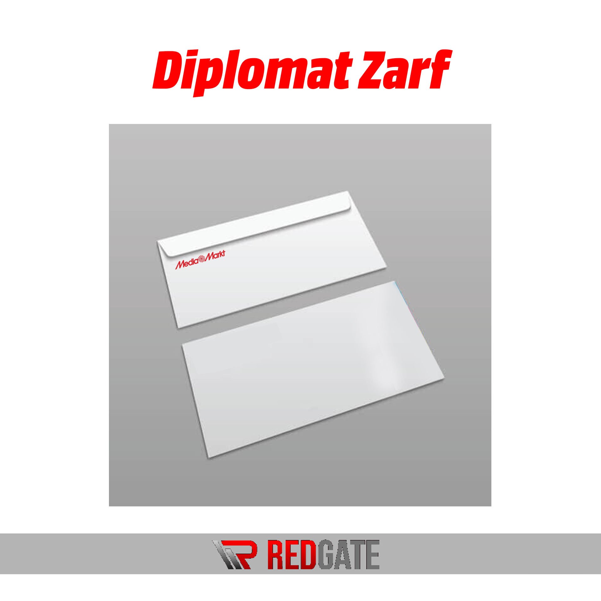 Diplomat Zarf 10,5x24 cm Penceresiz Renkli Baskı