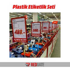 Plastik Etiketlik + Teleskopik Yaylı Çubuk