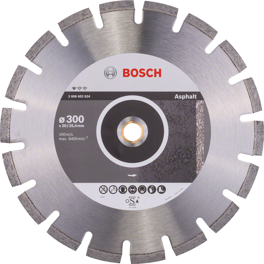 Bosch  - Standard Seri Asfalt İçin Elmas Kesme Diski - 350 X 20/25,40 X 3,2 X 10 Mm