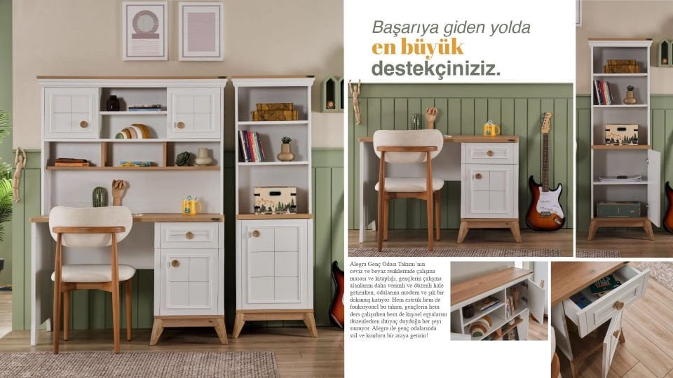 Alegra Çalışma Masası + Üst Modül