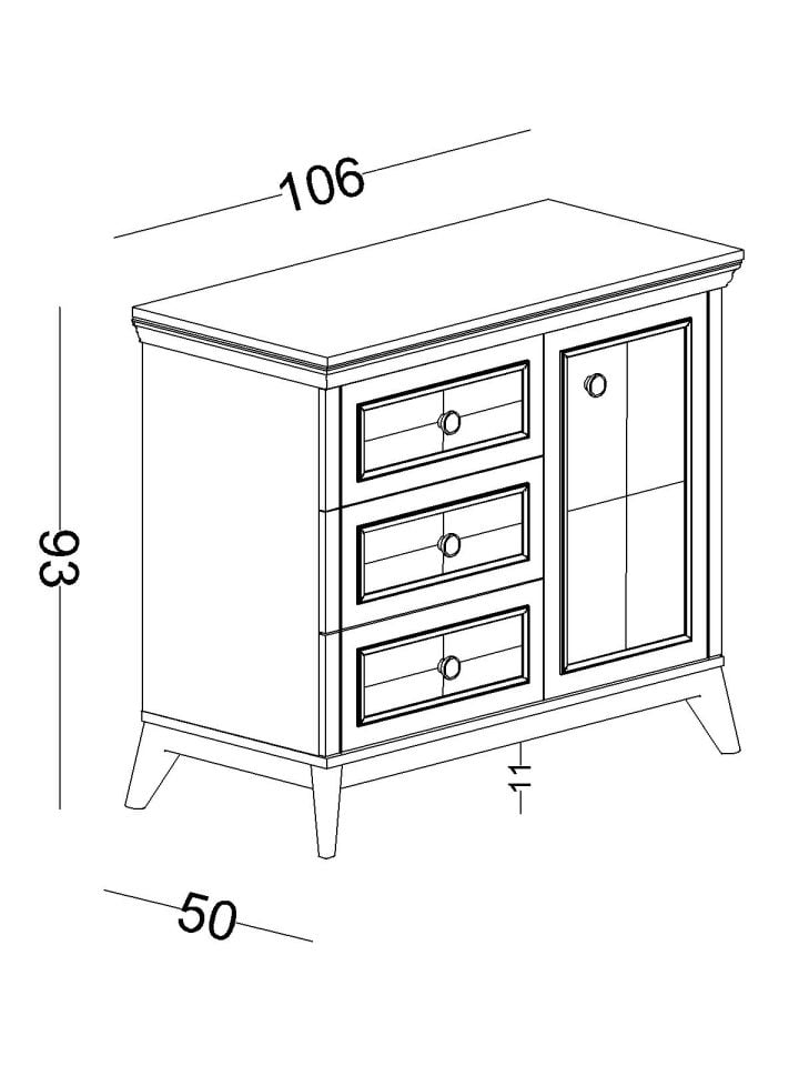 Alegra Şifonyer ve Aynası