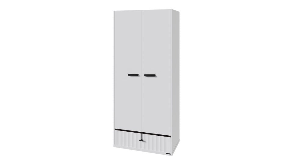 Cool 2 Li Ahşap Kapaklı Dolap