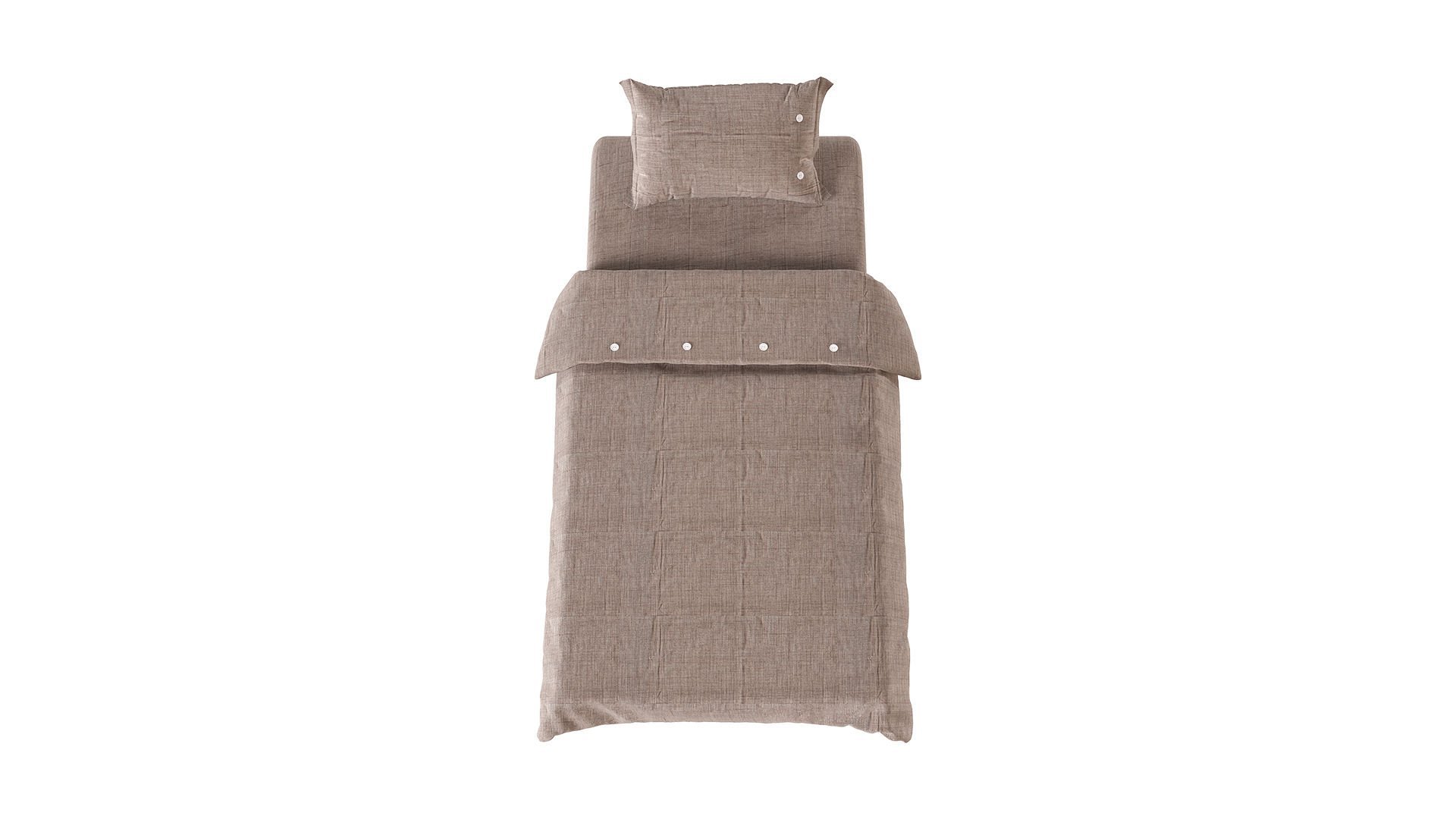 Stone Nevresim Takımı - Açık Kahve