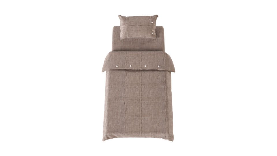 Stone Nevresim Takımı - Açık Kahve