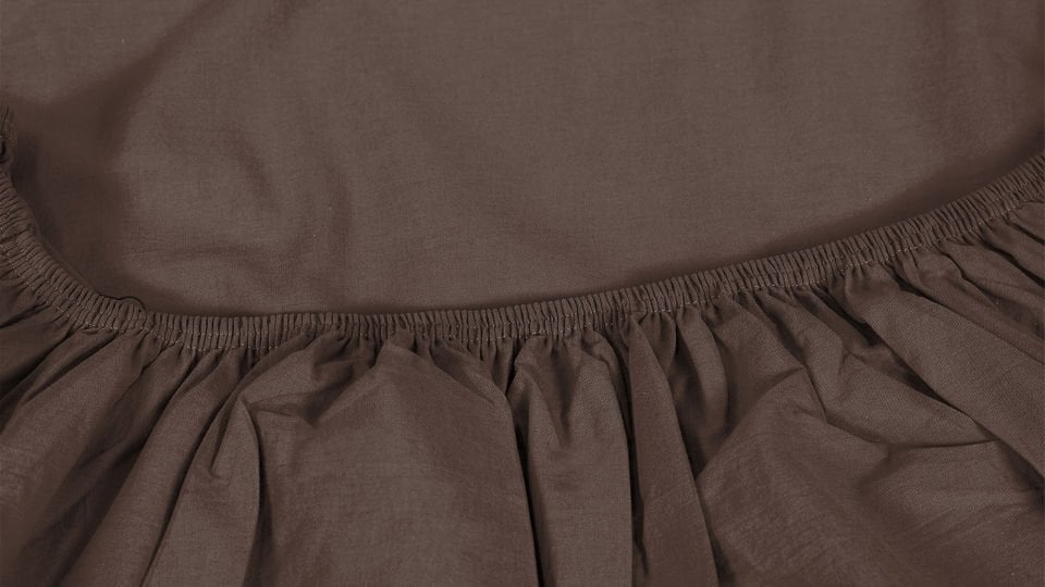 Dora Lastikli Çarşaf 100*200 - Kahverengi