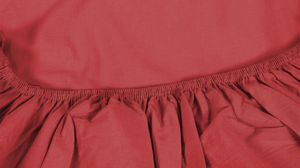 Dora Lastikli Çarşaf & Yastık Kılıfı Seti  100*200 - Kırmızı