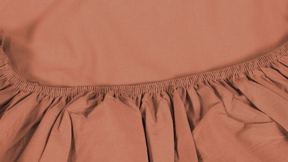 Dora Lastikli Çarşaf 100*200 - Kiremit