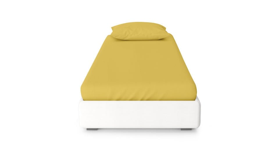 Dora Lastikli Çarşaf & Yastık Kılıfı Seti  100*200 - Sarı