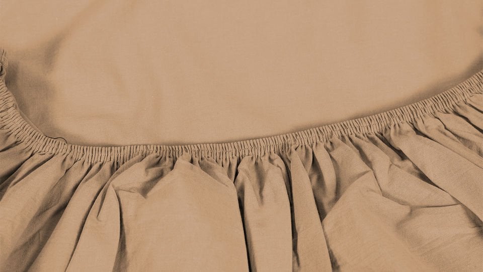 Dora Lastikli Çarşaf & Yastık Kılıfı Seti 120*200 - Cappucino