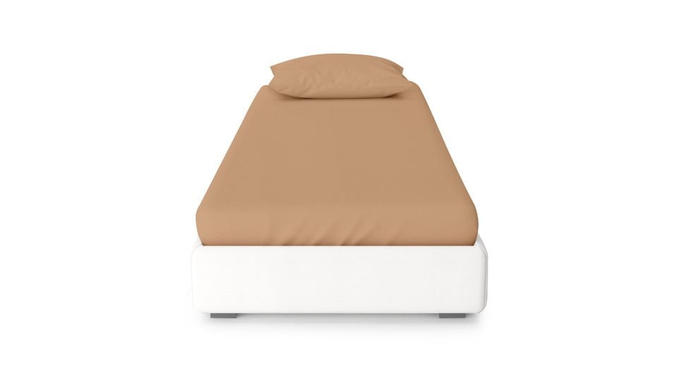 Dora Lastikli Çarşaf & Yastık Kılıfı Seti 120*200 - Cappucino