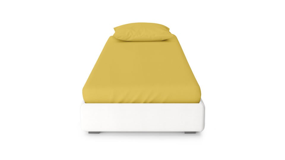 Dora Lastikli Çarşaf & Yastık Kılıfı Seti  120*200 - Sarı