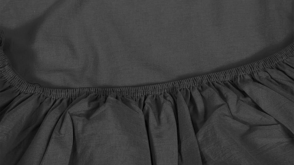 Dora Lastikli Çarşaf 120*200 - Siyah