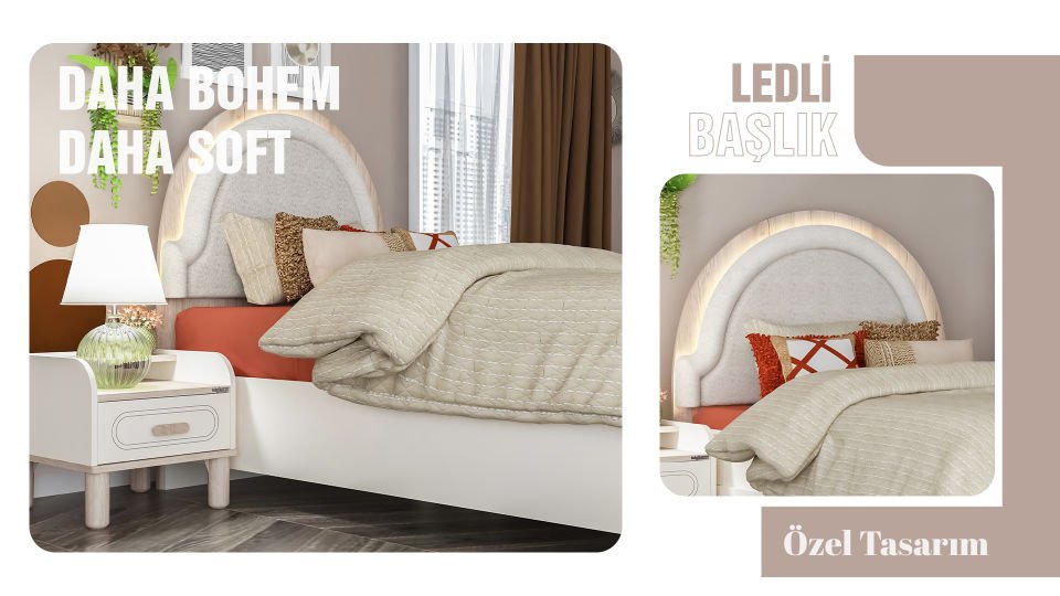 Bohemsoft Lüx Baza Başlığı 120lik