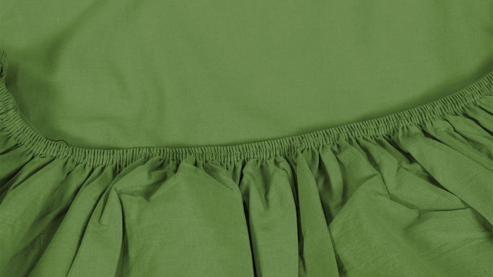 Dora Lastikli Çarşaf & Yastık Kılıfı Seti 120*200 - Yeşil