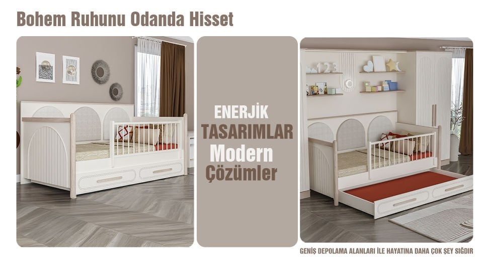 Bohemsoft Montessori 100x200 (Alt Karyola Dahil)