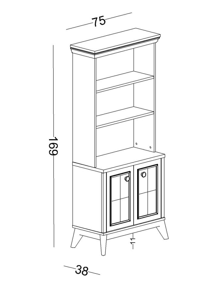 Alegra Kitaplık Geniş