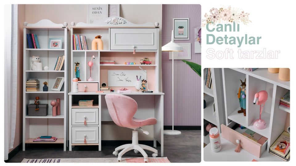 Alya Çalışma Masası Üst Modül