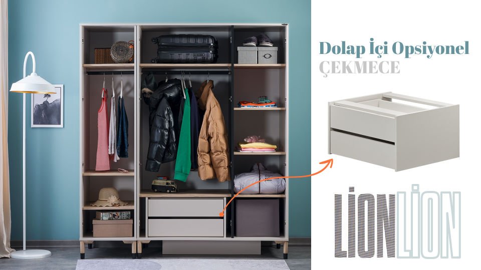 Lion Dolap İçi Opsiyonel Çekmece