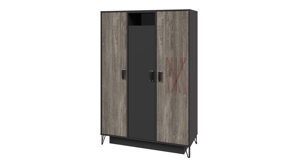 Lotus 3 Kapaklı Dolap