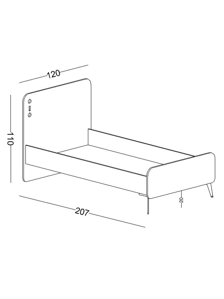 Kampüs Karyola 100X200