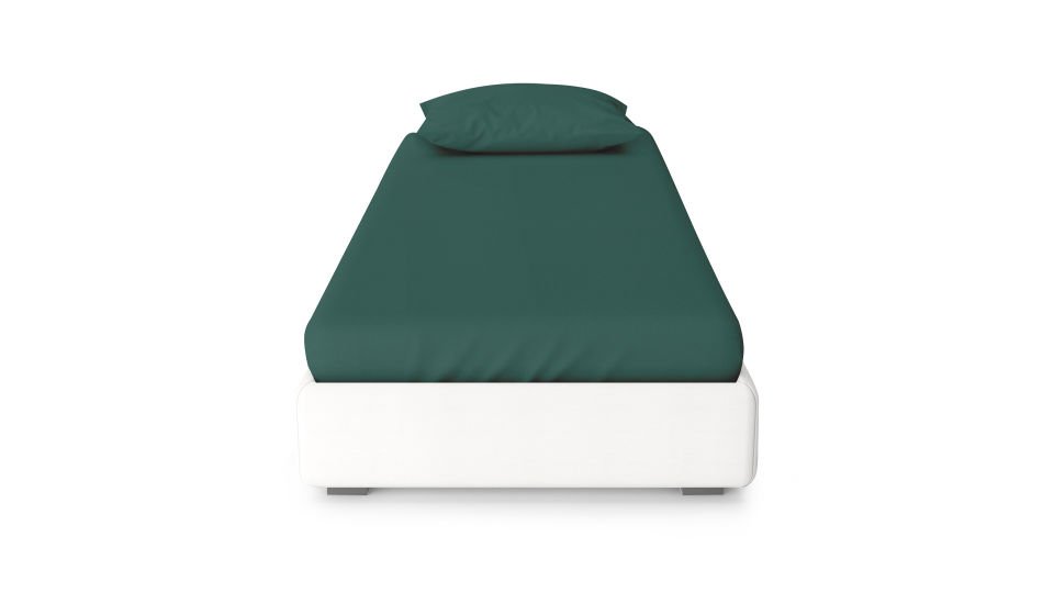 Dora Lastikli Çarşaf & Yastık Kılıfı Seti 120*200 -Zümrüt Yeşili