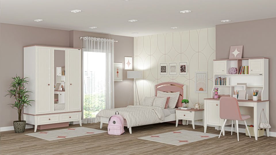 Ruby Çalışma Masası + Üst Modül