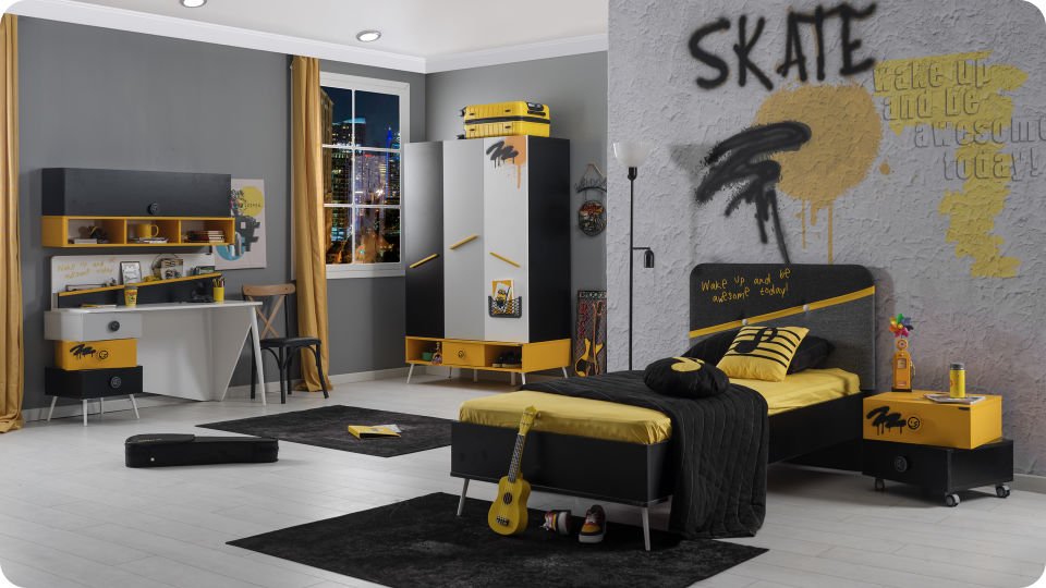 Skate Çalışma Masası + Üst Modül