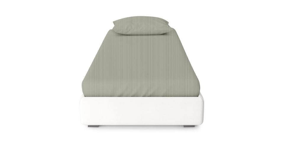 Dora Lastikli Çarşaf & Yastık Kılıfı Seti 120*200 - Çizgili Yeşil