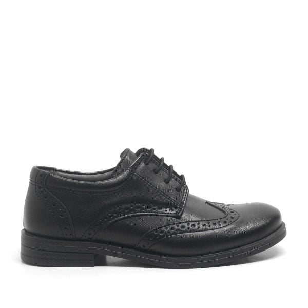 Rakerplus Siyah Bağcıklı Erkek Çocuk Klasik Okul Ayakkabısı