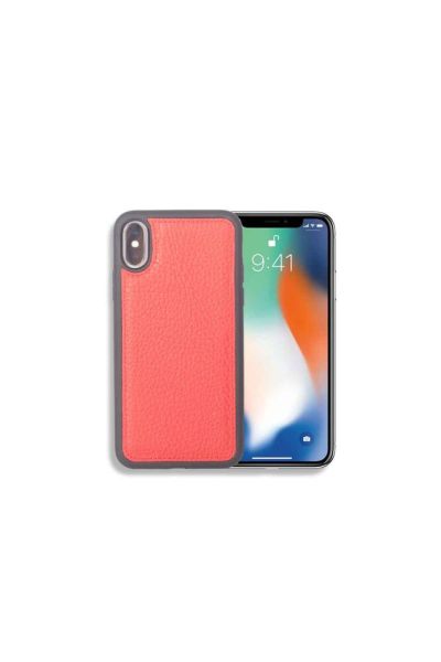 Guard Kırmızı Deri iPhone X / XS Kılıfı