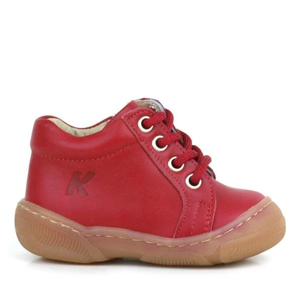 Anatomik Yumuşak Hakiki Deri Fermuarlı Kırmızı Bebek Bot Ayakkabı