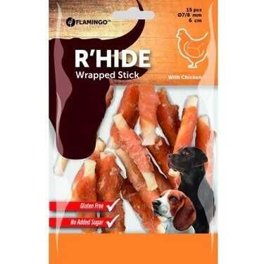 Flamingo R'Hide Tavuklu Glutensiz Bükülmüş Köpek Ödül Maması 12 cm