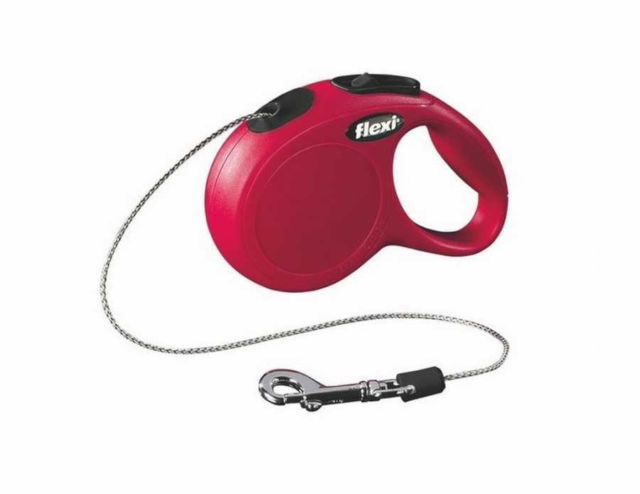 Flexi New Classic 3 m İp Tasma XS Kırmızı