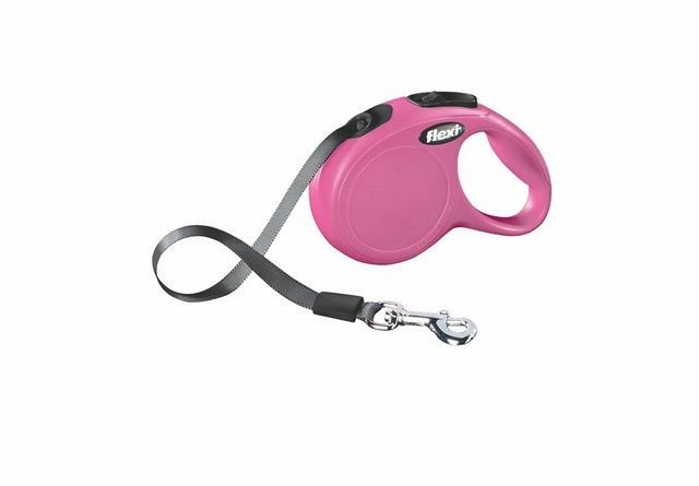 Flexi New Classic 3 m Şerit Tasma XS Pembe