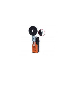 Limit Switch Ø 50 mm Roller, Adjustable (all directions) Metal Arm, Plastic Body with Reset