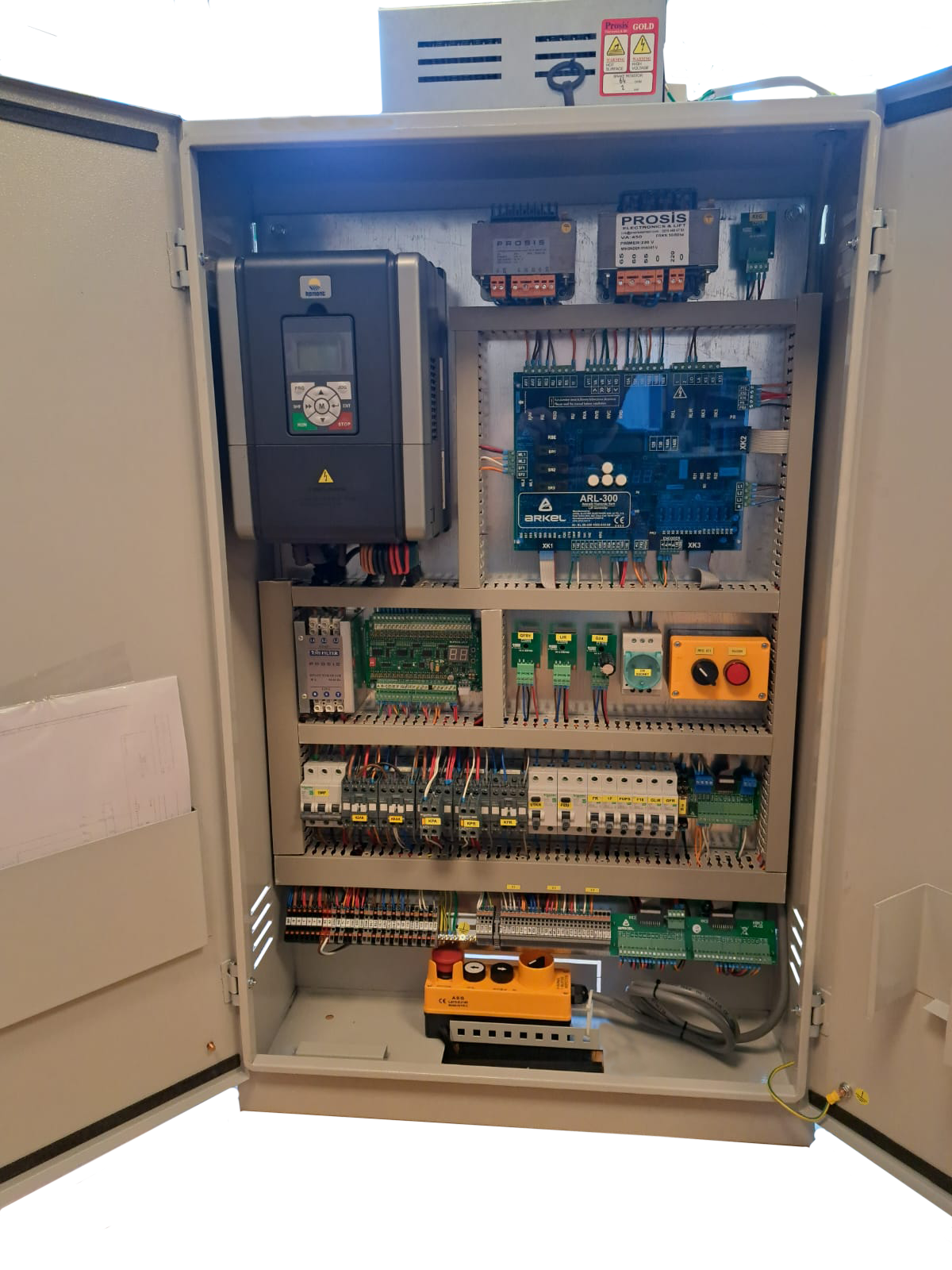 15 kW HD5L + ARL 300 GEARED-ASYNCHRONOUS-MR-A3-UPS RESCUE CONTROL PANEL