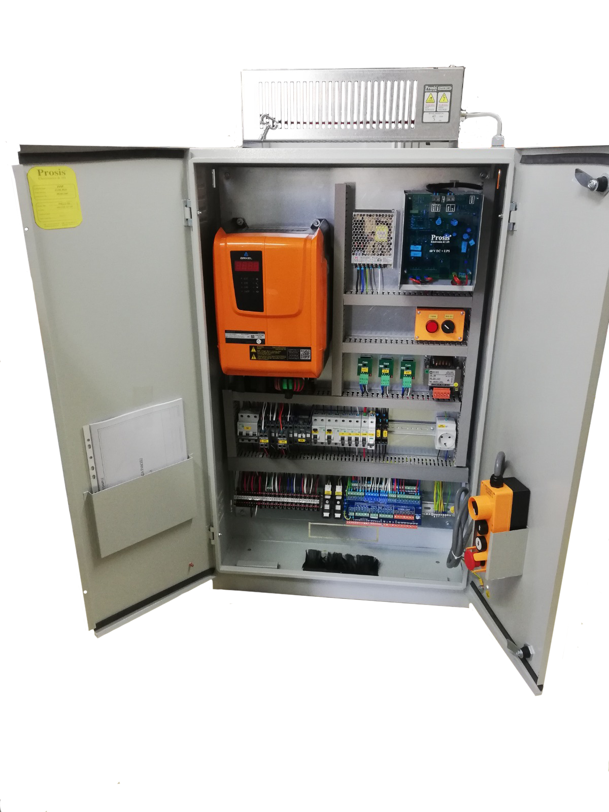 7,5 kW ARCODE INTEGRATED - GEARED-ASYNCHRONOUS-MR-A3-BATTERY RESCUE CONTROL PANEL