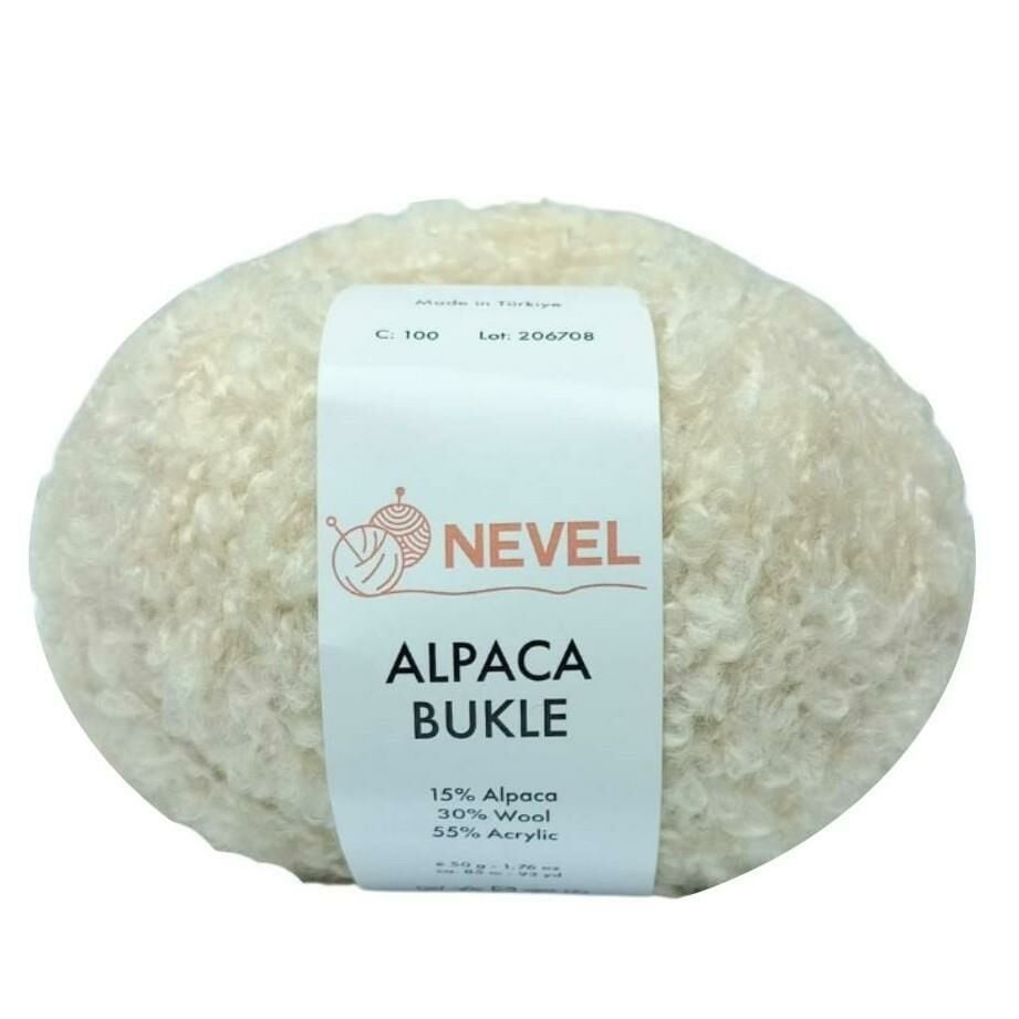 Nevel Alpaca Bukle El Örgü İpi