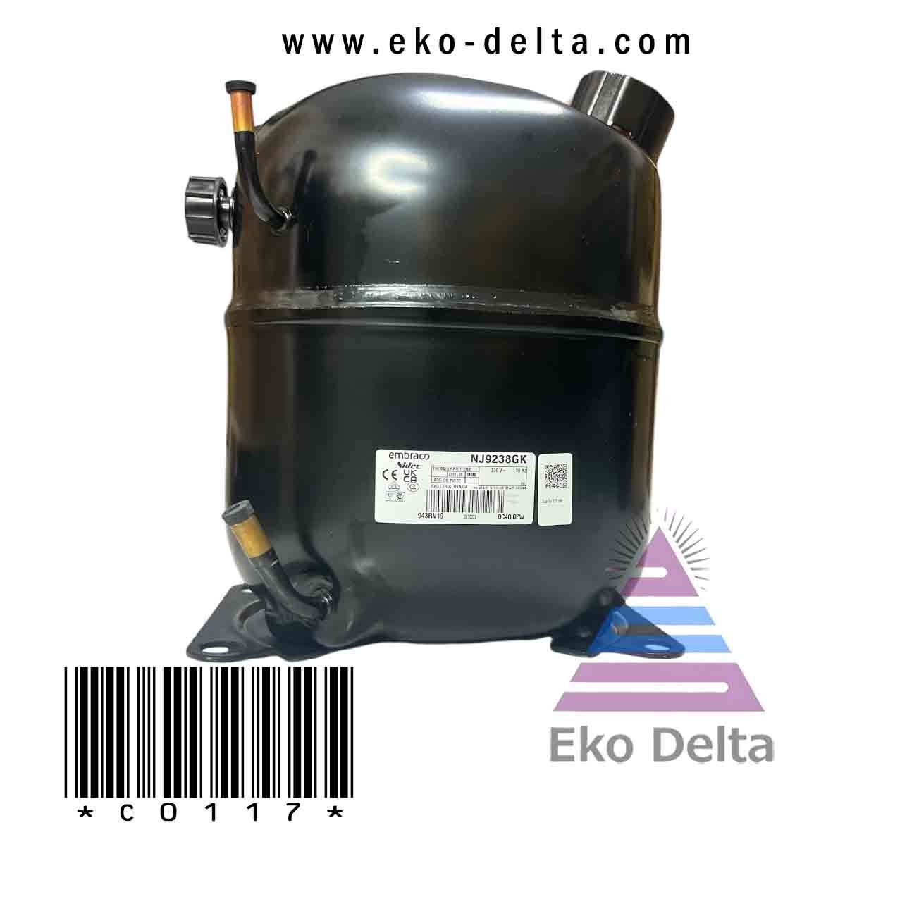 Kömpresör embraco r404a 1 1/2c hbp nj 9238 gk HBP