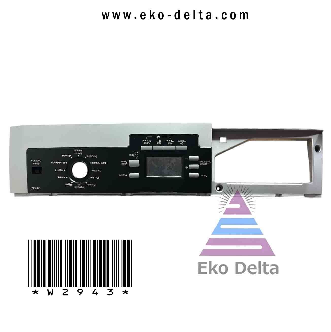Çamaşir makinası pano gövdesi 2892009044 arçelik beko gri ys145037