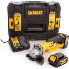 Dewalt DCG412M2-QW Şarjlı Avuç Taşlama 18V/4.0 Ah Li-Ion Çift Akü