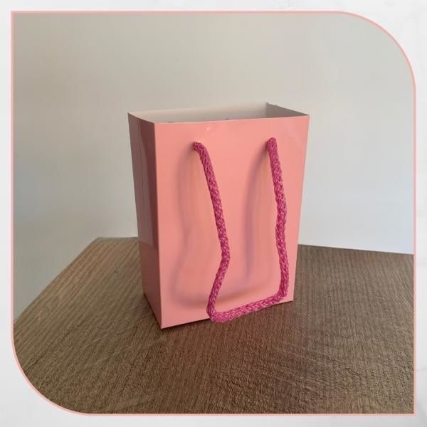 10x14x5 Ölçülü Pembe Karton Çanta