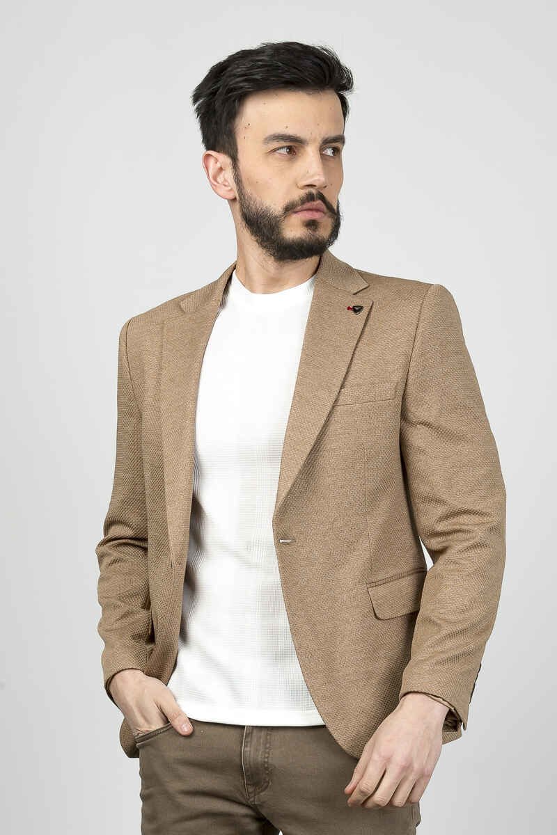Cazador 1011 Erkek Blazer Ceket Bej