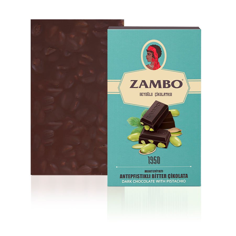 Zambo Antepfıstıklı Bitter Çikolata 150g