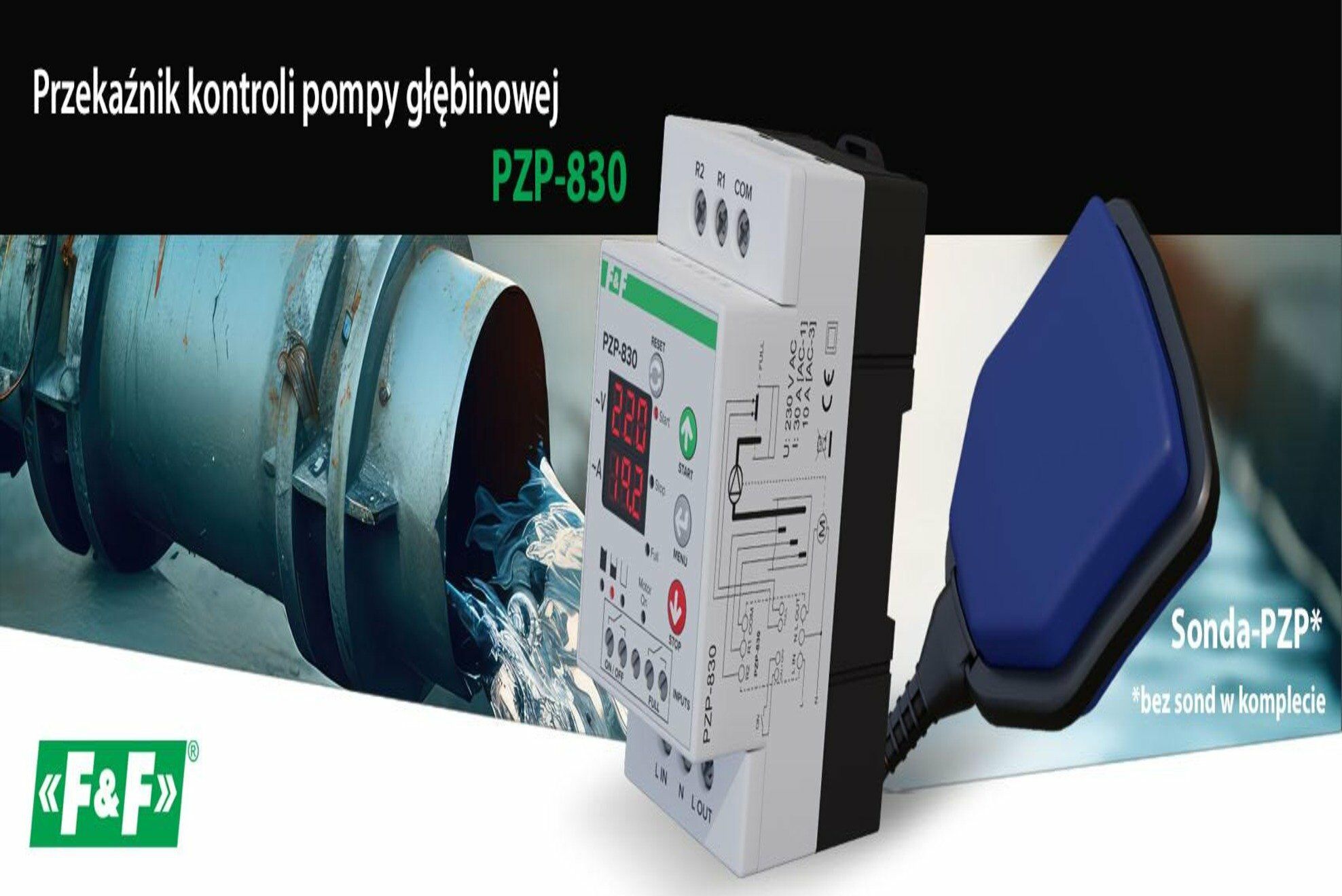 PZP-830 Dalgıç pompa kontrol rölesi