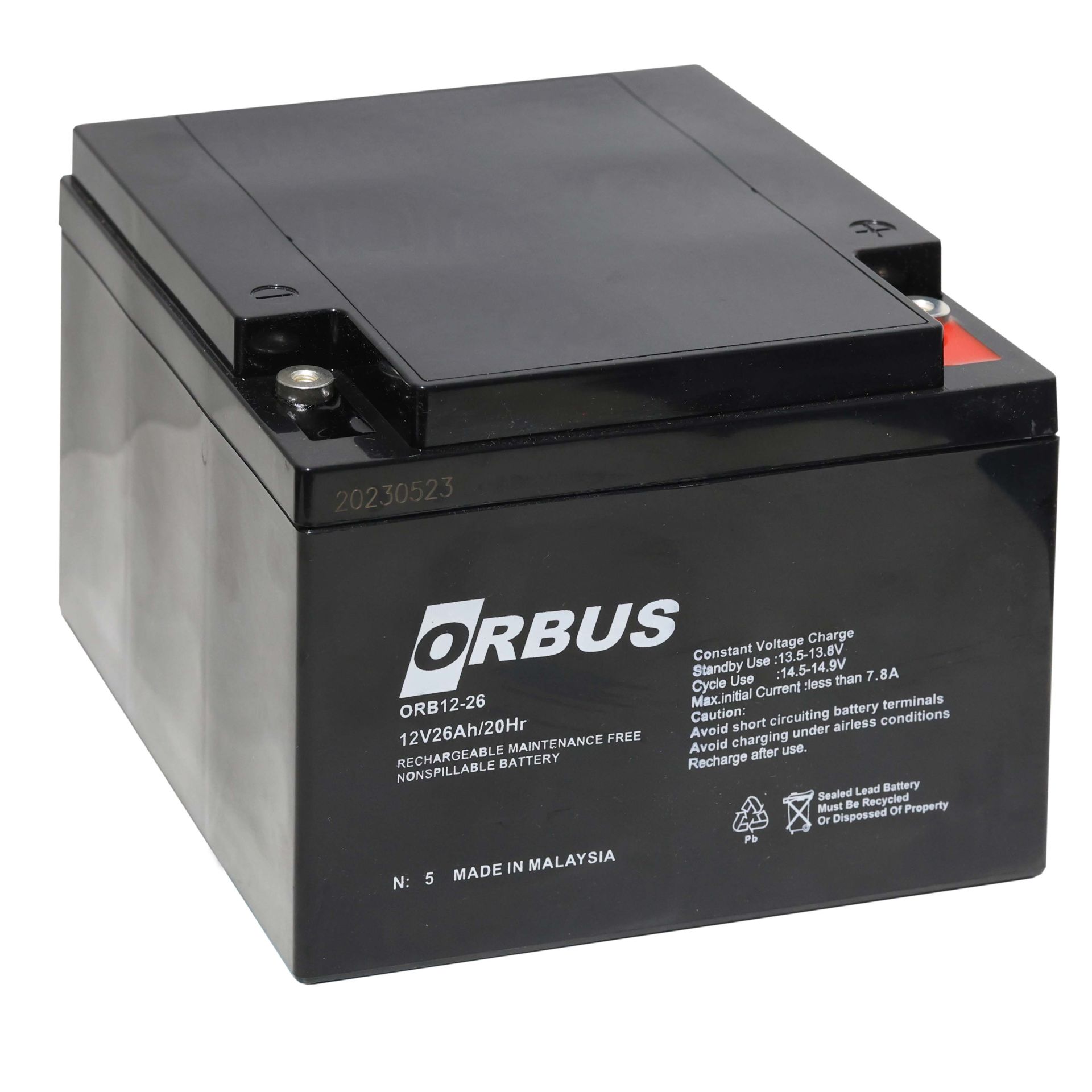 ORBUS / 12V 26 Ah Kuru Akü