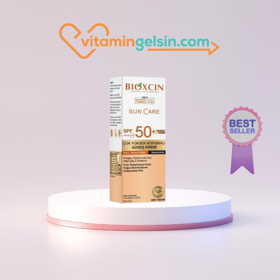 Bioxcin Sun Care Güneş Krem Renkli Yüksek Korumalı Kuru & Normal Ciltler İçin SPF50+ 50 m