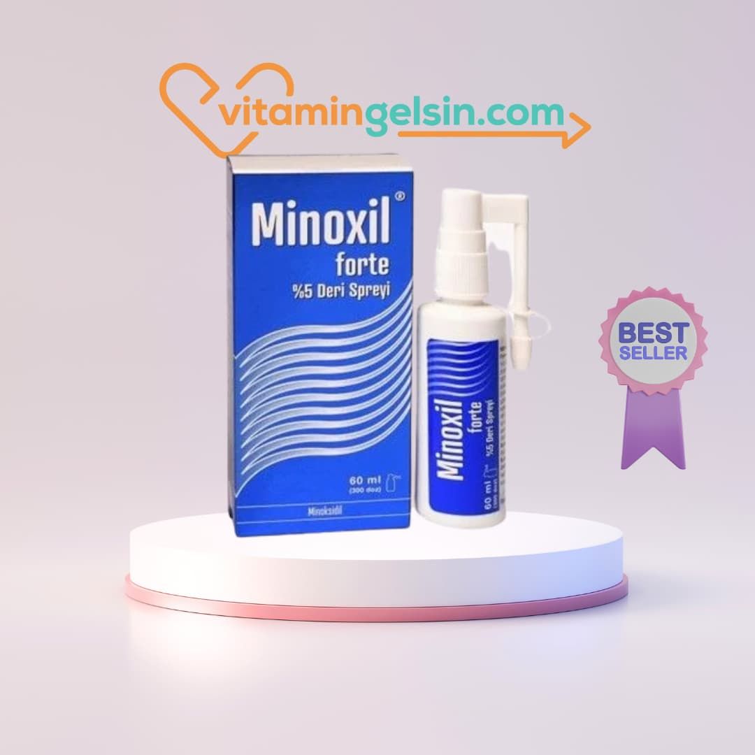 Minoxil Forte %5 60 ml Paket Deri Bakım Spreyi