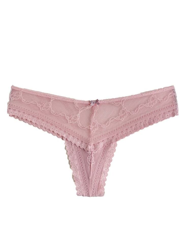 Betimoda Dantelli Brazilian Külot Toz Pembe - STANDART