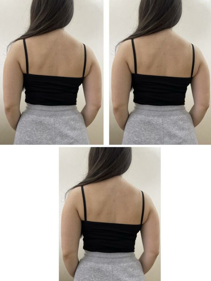 Pamuklu Likralı Askılı Body Atlet 3 Adet SİYAH - S